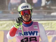 Thomas Tumler freut sich nach seiner Top-Fahrt im zweiten Lauf (Bild: KEYSTONE/EPA/JOHN G. MABANGLO)