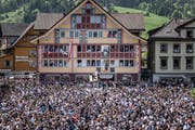 Die Innerrhoder Landsgemeinde im April. (Bild: Michel Canonica)