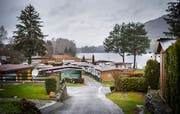 Auf dem Campingplatz Wagenhausen ist zu dieser Jahreszeit nicht viel los. Der Trend hin zu Winter-Camping ist im Thurgau noch nicht angekommen. (Bild: Andrea Stalder)