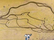 Symbolisch für den Hitzesommer 2018: der ausgetrocknete Lac des Brenets an der Grenze zwischen der Schweiz und Frankreich. (Bild: Anthony Anex/Keystone (26. Oktober 2018))