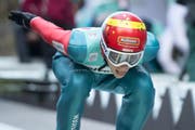 Luca Egloff gewann zwei Skisprung-Wettkämpfe. (Bild: Urs Flüeler/Keystone)
