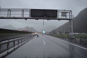 Die beschädigte Anzeige. (Bild: PD/Kantonspolizei Nidwalden)