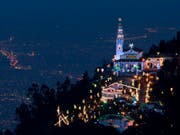 Die Seilbahn führt auf den knapp 3200 Meter hohen Ausflugsberg Cerro de Monserrate in Bogota. (Bild: KEYSTONE/AP/WILLIAM FERNANDO MARTINEZ)