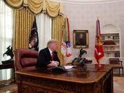 «Den USA geht es sehr gut. Frohe Weihnacht!»: US-Präsident Donald Trump. (Bild: KEYSTONE/AP/JACQUELYN MARTIN)