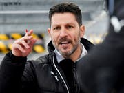 Trainer Chris Bartolone coachte Olten nach einem 0:2-Rückstand noch zu einem 5:2-Sieg über die GCK Lions (Bild: KEYSTONE/GIAN EHRENZELLER)
