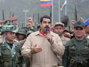 Militärs in Venezuela sollen 2014 einen Putsch gegen ihn geplant haben: Staatschef Nicolás Maduro. (Bild: KEYSTONE/EPA EFE/MIRAFLORES PRESS/MIRAFLORES PRESS / HANDOUT)