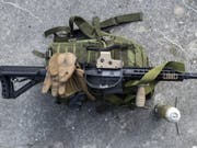 Eine Softairwaffe, eine im Sport verwendet Druckluftwaffe. (Bild: Keystone/ANTHONY ANEX)