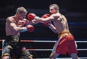 Zino Meuli (rechts) hält seinen Rivalen Josef Zahradnik auf Distanz und gewinnt erneut. (Bild: Reto Martin)