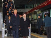 Südkoreas Vereinigungsminister Cho Myoung Gyon in Seoul auf dem Weg zum Zug nach Nordkorea. (Bild: KEYSTONE/AP Yonhap/JIN SUNG-CHUL)