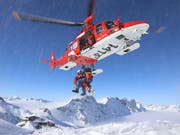 In mehr als der Hälfte der Fälle waren die Rega-Crews für verunfallte Wintersportler im Einsatz. (Bild: Bildquelle: Rega)