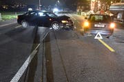 Die Unfallstelle in Stansstad. Bild: Kantonspolizei Nidwalden (Stansstad, 26. Dezember 2018)