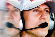 Michael Schumacher 2012 in Melbourne. (Bild: EPA/ Diego Azubel, 16. März 2012)