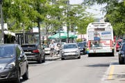 Die Verkehrssituation am Kreuzlinger Boulevard ändert sich oft. (Bild: Donato Caspari)