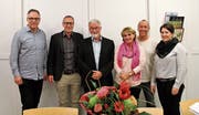 Der Stiftungsrat: Jürg Mörtlseder, Bruno Räbsamen, Hanspeter Heer, Béatrice Lanz, Yvo Ledergerber und Mirjam Schönenberger (von links; es fehlen Dr. Jean Luc Meyer und Claudia R. Mattle). (Bild: PD)