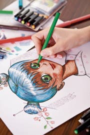 Am liebsten zeichnet die 16-Jährige Mangas – ein Comicstil, der aus Japan stammt. (Bild: Getty)
