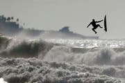 Wasser und Wahnsinn. Bild: Gregory Bull/Keystone (San Diego, 18. Dezember 2018)