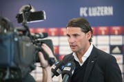 Der FCL stellte im Januar seinen neuen Cheftrainer Gerardo Seoane vor. Im Juni wechselte Seoane bereits zu YB. (Bild: Pius Amrein/LZ (Luzern, 9. Januar 2018)