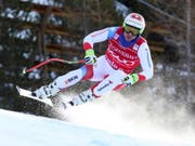 Beat Feuz rast zu seinem ersten Podestplatz in Bormio (Bild: KEYSTONE/EPA ANSA/ANDREA SOLERO)