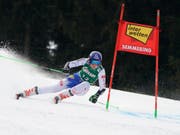 Petra Vlhova erstmals auch im Riesenslalom top (Bild: KEYSTONE/AP/GIOVANNI AULETTA)
