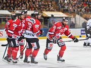 Das Team Canada wurde zum Abschluss der Vorrunde am Spengler Cup von den Nürnberg Ice Tigers nicht gefordert (Bild: KEYSTONE/EPA KEYSTONE/GIAN EHRENZELLER)