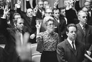 SP-Politikerin Lilian Uchtenhagen sollte die erste Bundesrätin werden. (Bild: Keystone (Bern, 29. November 1971))
