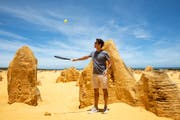 Roger Federer posiert für ein Foto in Australien. (Bild. Richard Wainwright/EPA (27. Dezember 2018))