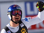 Dominik Paris kann schon wieder jubeln (Bild: KEYSTONE/AP/ALESSANDRO TROVATI)