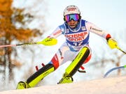 Charlotte Chable schafft im Europacup den Sprung aufs Slalom-Podest (Bild: KEYSTONE/EPA COMPIC/KIMMO BRANDT)
