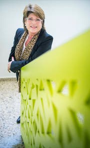 Heidi Grau im neuen Gemeindehaus. (Bild: Andrea Stalder)
