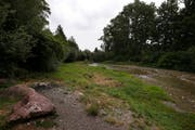 Die Lorze beim Jöchler in Baar. Der Lorzenlauf wird im LEK zu den landschaftlichen Highlights gezählt. (Bild: Stefan Kaiser (08. August 2018))