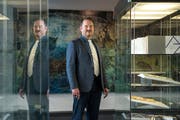 Heinz Stahlhut im Hans-Erni-Museum, seiner künftigen Wirkungsstätte. (Bild: Dominik Wunderli, 12. Dezember 2018)