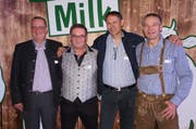 Markus Forster, Godi Siegfried, Markus und Christof Züger (von links) führen die «Swiss Milk Family». (Bild: Martin Brunner)