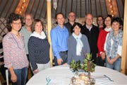 Das Projektteam mit: Renate Geser (von links), Beat Thaler, Daniela Stauch, Matthias Gehrig, Mark Hampton, Nicole Manser, Karl Schönenberger, Eric Jankovsky, Marianne Bruhin und Franziska Dürr. (Bilder: Ernst Inauen)