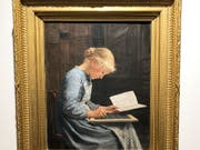Albert Ankers Porträt «Fleissig/Appliquée» ist auf einer Auktion Schweizer Meisterwerke für 1.2 Millionen Franken versteigert worden. (Bild: Albert Hanker / Sotheby's)