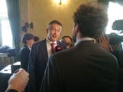 Der Nidwaldner Ständerat Hans Wicki im Interview mit RSI. (Bild: Barbara Inglin)