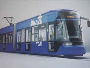 Visualisierung der Strassenbahn für die polnische Stadt Krakau. (Bild: PD)