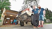 Für OhO unterwegs: Stefan und Benjamin Keller sammelten Geld für die Aktion «Ostschweizer helfen Ostschweizern».