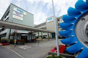 Das Andritz-Areal bei der Busschleife in Kriens. (Bild: Philipp Schmidli (15. September 2015))