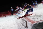 Courchevel veranstaltete in der letzten Saison den ersten Parallel-Slalom, in diesem Jahr ist St. Moritz dran. (Bild: Gabriele Facciotti/AP (Courchevel, 20. Dezember 2017))