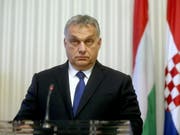 Ungarns Regierungschef Viktor Orban gestaltet die Medienlandschaft in Ungarn weiter unbeirrt um. (Bild: KEYSTONE/EPA/DANIEL KASAP)