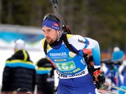 Bester Schweizer in Pokljuka: Mario Dolder lief auf den 26. Platz (Bild: KEYSTONE/EPA/ANTONIO BAT)