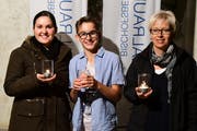 Religionspädagogin Marija Kunac, Sekundarschüler Maverick Rüttimann und Mirjam Steinmann, Präses von Jungwacht und Blauring Bischofszell, freuen sich auf viele Teilnehmer. (Bild: Werner Lenzin)