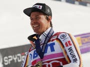Vielleicht zu früh gefreut: Stefan Luitz droht die Aberkennung seines Sieges im Weltcup-Riesenslalom vom letzten Sonntag in Beaver Creek (Bild: KEYSTONE/EPA/JOHN G. MABANGLO)
