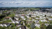 Im Gebiet Oberwiesen in Wittenbach werden seit März 2017 verschiedene Bauprojekte an Kanalisation und Strassen realisiert. (Bild: Michel Canonica (13. April 2017))