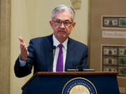 Federal Reserve Chef Jerome Powell schätzt die US-Wirtschaft weiter als sehr gut ein. (Bild: KEYSTONE/FR170079 AP/CLIFF OWEN)