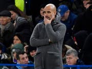 Pep Guardiola mit Manchester City erstmals in dieser Saison geschlagen (Bild: KEYSTONE/EPA/WILL OLIVER)