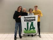Sie wollen die politische Landschaft in Luzern verändern: Jona Studhalter, Michelle Meyer, Jonas Heeb und Remy Lipp (v.l.) (Bild: Junge Grüne Kanton Luzern)