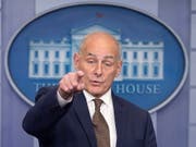 Trump kündigt den Abgang von Stabschef John Kelly an. (Bild: KEYSTONE/EPA/MICHAEL REYNOLDS)