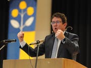 Albert Rösti, Präsident der SVP Schweiz, avancierte zum Hauptredner des Abends. (Bild: Urs Hanhart (Schattdorf, 7. Dezember 2018))