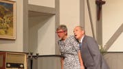 Margrit Gisler und Gustavo Beltrametti in ihren Rollen. (Bild: Tom Schmid)